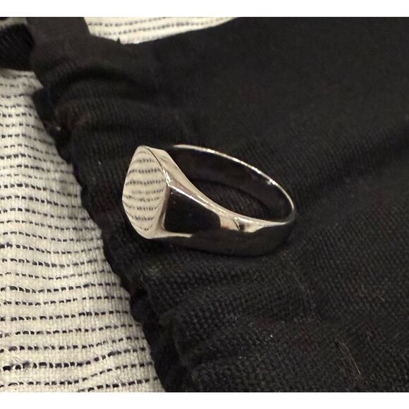 Serge DeNimes Sterling Silver Signet Ring UK size P US size 7.75 - Picture 4 of 5